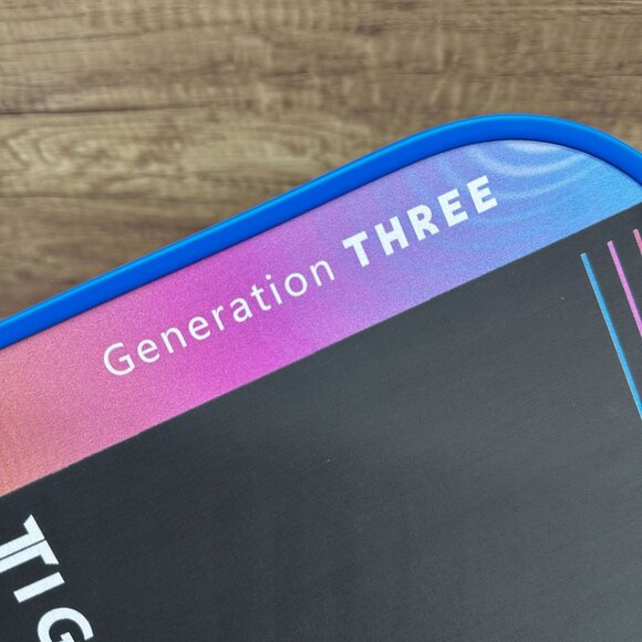 Tiger Generation Three Pickleball Paddle Project Birdie Blue Pink Composite Grip - Picture 5 of 9